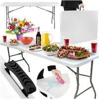 STÓŁ SKŁADANY CATERINGOWY ROZKŁADANY WALIZKA OGRODOWY BANKIETOWY 180X70 CM