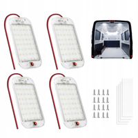 OŚWIETLENIE SAMOCHOD LAMPA SUFITOWA LED DC 12V DO KAMPERÓW PRZYCZEPY 800lm