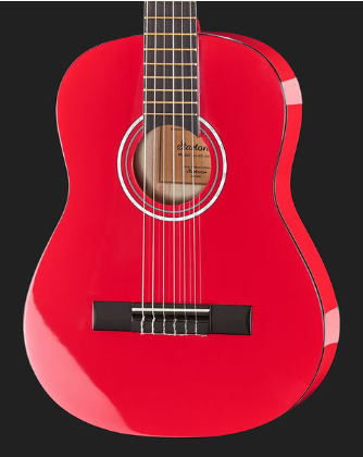 Gitara klasyczna dla dziecka od 6 do 9 lat Startone CG-851 1/2 Czerwona zdjęcie 4