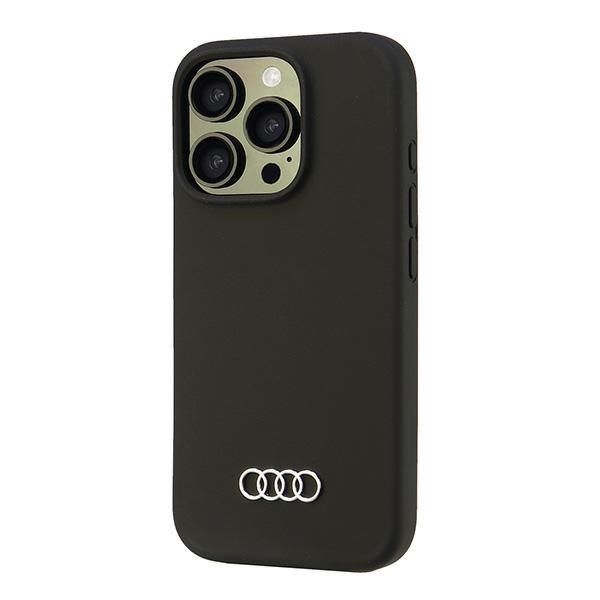 Audi Silicone Case iPhone 16 Pro 6.3" czarny/black hardcase zdjęcie 3
