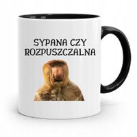 Kubek Czarny Nosacz Janusz Sypana Czy Prezent Z Nadrukiem Ze Zdjęciem