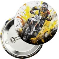 Przypinka z agrafką 59mm - MOTOR MOTOCYKL MOTOCROSS