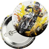 Przypinka z agrafką 59mm - MOTOR MOTOCYKL MOTOCROSS