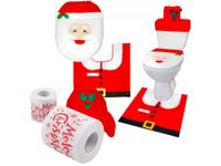 Zestaw świąteczny do łazienki wc pokrowiec +papier