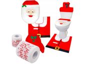 Zestaw świąteczny do łazienki wc pokrowiec +papier
