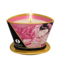 shunga massage candle rose petals 170ml - świeca do masażu sojowa
