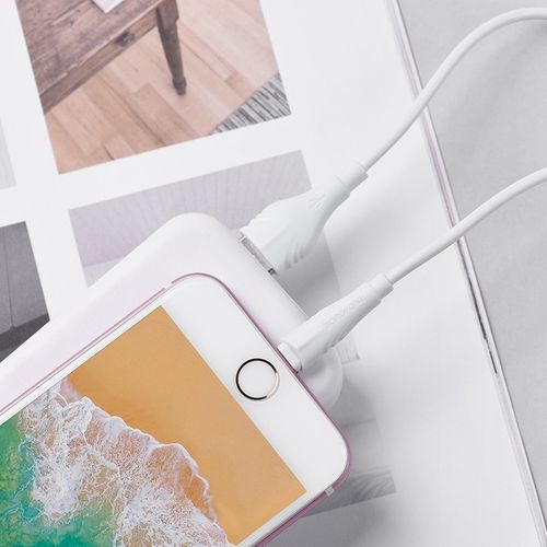 Borofone - Kabel USB-A do Lightning, 2 m (Biały) na Arena.pl