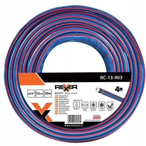 WĄŻ OGRODOWY 4-warstwowy 3/4 20m 24 BAR na Arena.pl