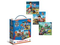 Puzzle Psi Patrol 3W1, Plac Zabaw, Ilość Elementów 25, 36, 54, Dodo 200579