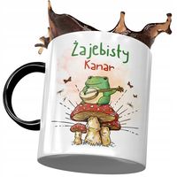 Kubek Czarny Dla Kanara Żajebisty Kanar Na Prezent Z Nadrukiem Ze Zdjęciem