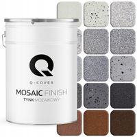 TYNK DEKORACYJNY MOZAIKOWY Z BROKATEM TRWAŁY 25KG ODPORNY KOLORY DO WYBORU