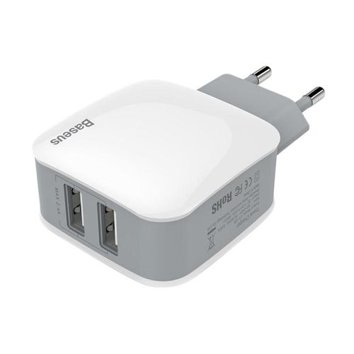 BASEUS | ŁADOWARKA SIECIOWA LETOUR 2X USB 2.4A iPHONE GALAXY na Arena.pl