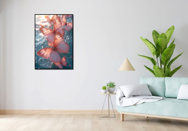 Plakat 68x98cm Świetliste Motyle zdjęcie 4