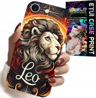 ETUI DO IPHONE 7 / 8 / SE2 - LEW, ZNAK ZODIAKU ASTRONOMIA, CASE + SZKŁO