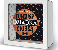 skarbonka 17,5 x 17,5cm Super Dziadek z klasą