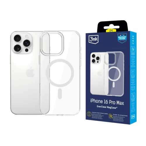 Etui 3mk EverClear MagCase na Apple iPhone 16 Pro Max - przezroczyste na Arena.pl
