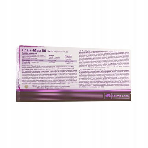 OLIMP CHELA-MAG B6 Forte Vita-min POTĘŻNY MAGNEZ CHELAT STRES WITAMINA B6 na Arena.pl
