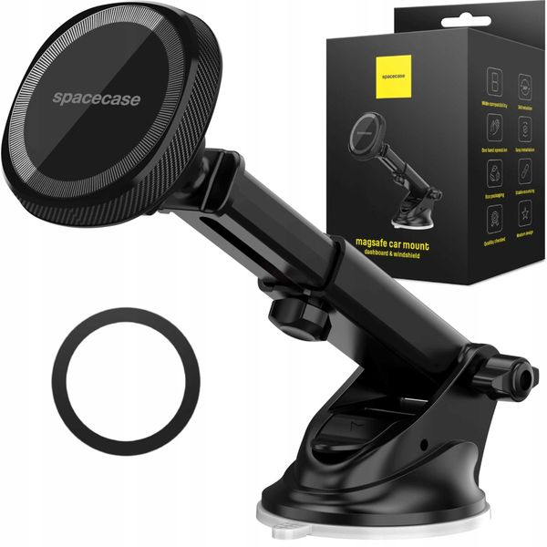 Spacecase Car Holder Sc06 Dash/Windshield Magsafe Black zdjęcie 1
