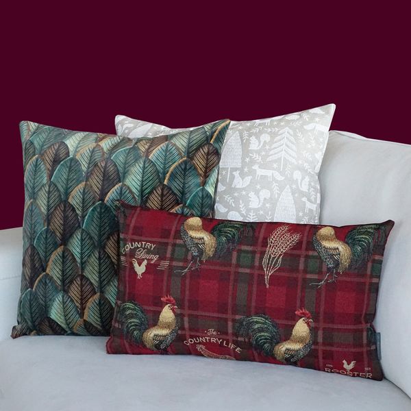 Poduszka aksamitna ŁUSKA zdjęcie 2