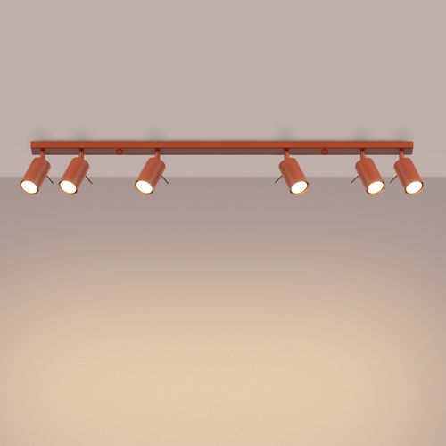 Plafon RING 6L ochra czerwona na Arena.pl