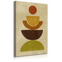 Obraz Canvas Do Salonu Wzór Aztecki Styl Boho Minimalizm Beton 60cm x 90cm