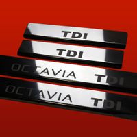 Listwa progowa SKODA OCTAVIA MK3 OCTAVIA TDI Stal nierdzewna 304 połysk 4sz