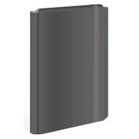 TECZKA Z GUMKĄ TWARDA OPRAWA INTERDRUK CZARNA 5902277258656