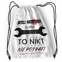 Plecak Dla Krzyśka Sportowy Szkolny Worek Torba Z Nadrukiem Ze Zdjęciem