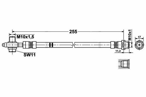 Audi A3 8P FWD - Zestaw Przewodów Hamulcowych W Oplocie Stalowym na Arena.pl