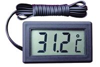 zw9 termometr elektroniczny lcd z sondą zegar panelowy