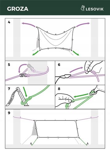 Tarp do hamaka Lesovik Groza walnut brown na Arena.pl