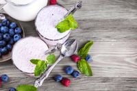 FOTOTAPETA kuchenna SHAKE OWOCOWY MIĘTA 380x256