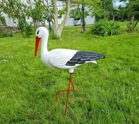 Figura ozdobna BOCIAN ŚREDNI H: 75 cm ogrodowa