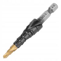 WIERTŁO STOPNIOWE STOŻKOWE ZAKRES 4-12 mm Tytanowe