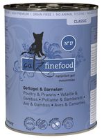 Catz Finefood Classic N.17 Drób I Krewetki Puszka 400G