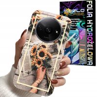 ETUI DO XIAOMI REDMI A3 4G - SŁONECZNIK KWIATY DLA KOBIET PLECKI + FOLIA