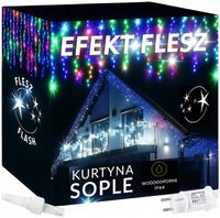 SOPLE 300 LED IP44 LAMPKI ZEWNĘTRZNE STAŁE + FLASH KURTYNA PREMIUM