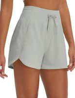 Spodenki do biegania damskie szorty sportowe wysoki stan szare rozm S