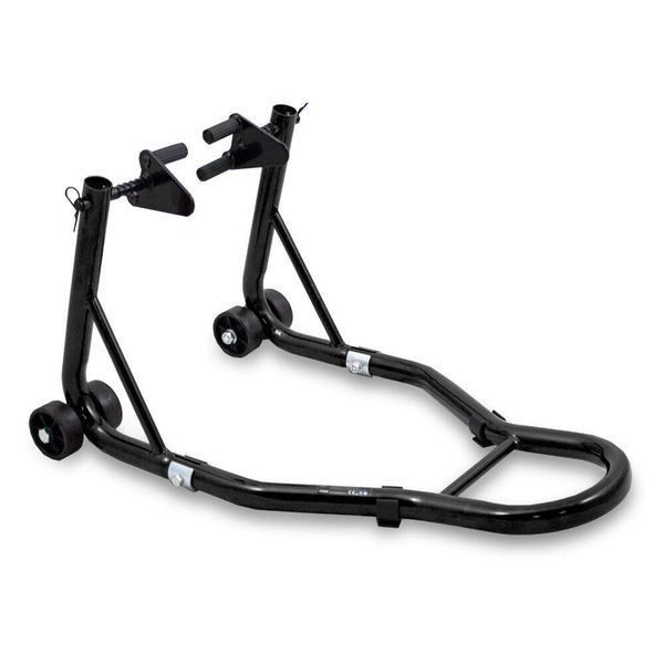 18973 Zestaw 2 stojaków motocyklowych na przednie i tylne koło czarne zdjęcie 3