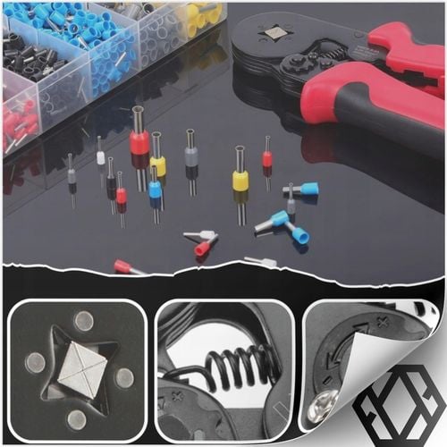 ZACISKARKA PRASKA DO KONEKTORÓW KOŃCÓWEK KABLI TULEJEK 0.25-10mm² na Arena.pl