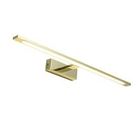 Łazienkowa LAMPA ścienna ISLA GS-LWB-20W GOLD Light Prestige OPRAWA kinkiet LED 20W 4000K galeryjka nad lustro IP44 złota