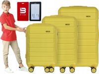 ZESTAW KOMPLET WALIZEK ABS 3IN1 MOCNA TWARDA BLOOM 7 KOLORÓW + ADRESOWNIK