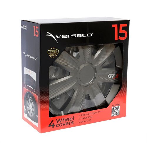 Kołpaki GTX carbon graphite 15", 4 szt. na Arena.pl