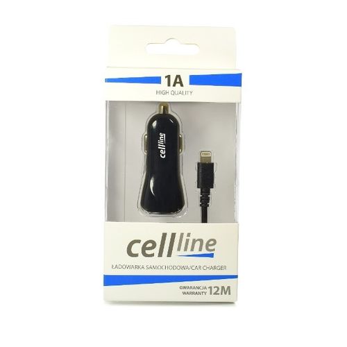Ład. sam. Cellline 1xUSB + lightning 1A czarna/black iPhone 6 na Arena.pl