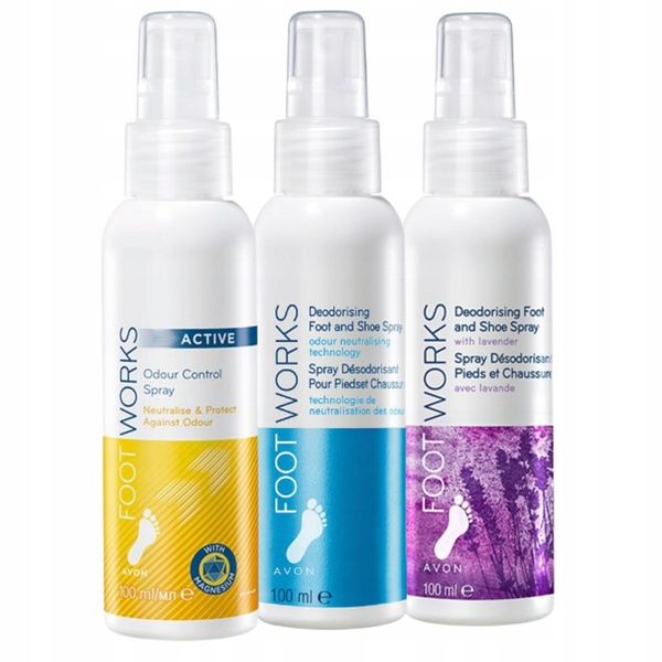 AVON ZESTAW 3 x Spray do Stóp 100 ml zdjęcie 1