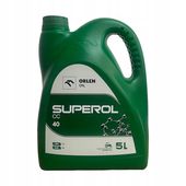 Olej Silnikowy Jednosezonowy Letni Mineralny Orlen Oil SUPEROL CC 40 | 5L