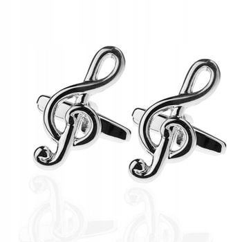 Spinki do mankietów DLA MUZYKA KLUCZ WIOLINOWY na Arena.pl