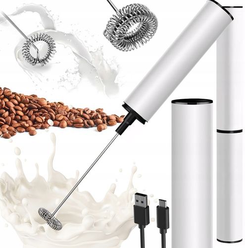 RĘCZNY SPIENIACZ MIKSER DO MLEKA KAWY ELEKTRYCZNY MINI BLENDER 11000 na Arena.pl