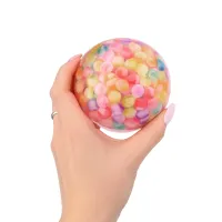 Piłka led z kuleczkami piłeczka świecąca do zabawy dla dzieci dziecka 9,5cm