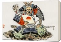 Obraz 70x50cm Samurai, Kōno Bairei Japoński Vintage do Salonu